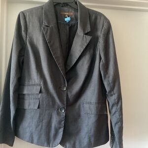 Merona Gray Tailored Blazer Professional Suit Jacket